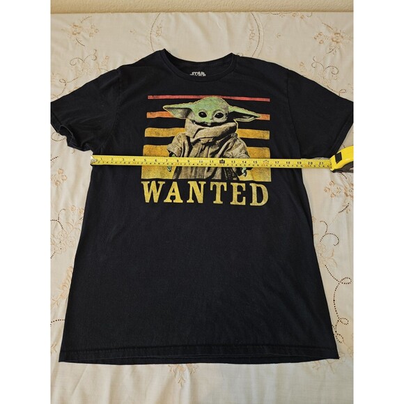 Star‎ Wars Baby Yoda Wanted - T-Shirt - Black - Men's Size Large-Mad Engine - Picture 5 of 5